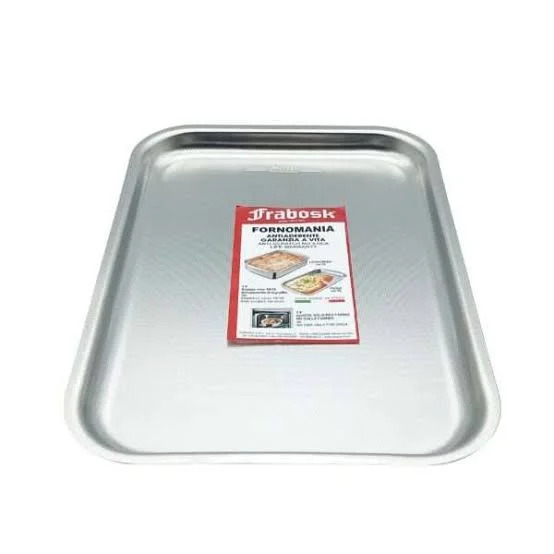 Teglia bassa rettangolare fornomania In Acciaio Inox 18/10
